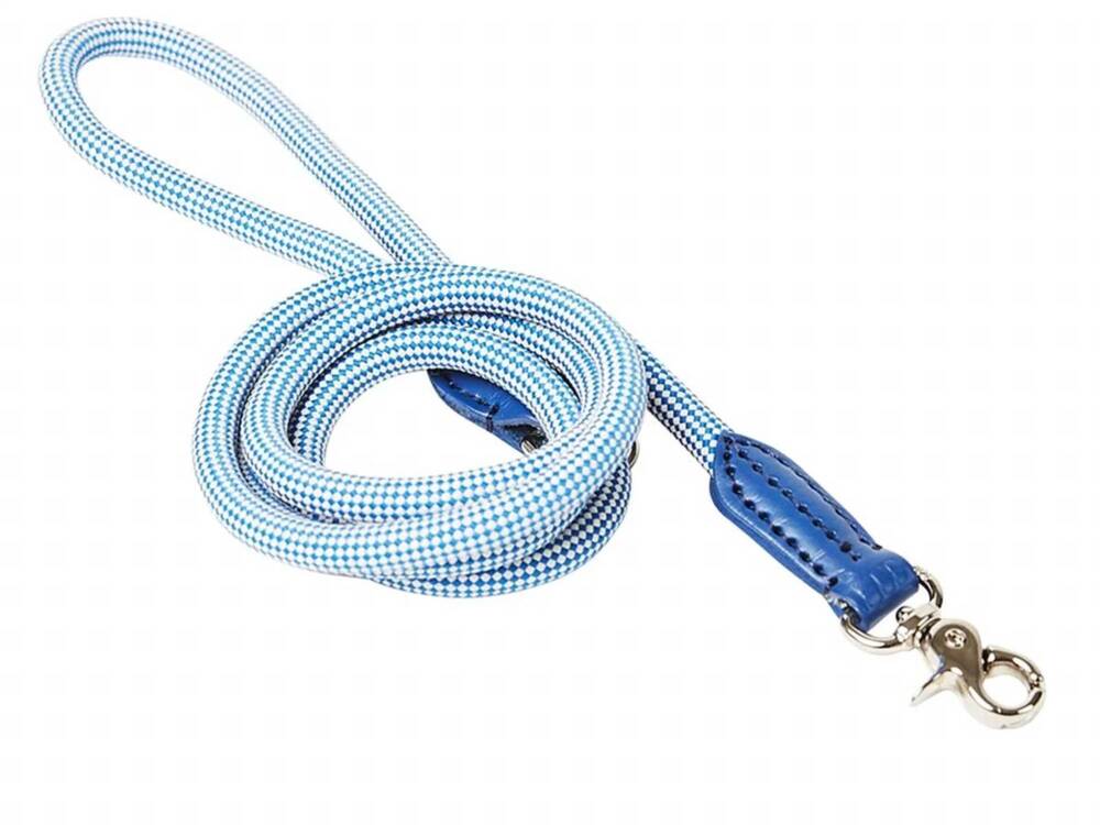 NEW HARRY BARKER walkin' the dog rope leash in blue